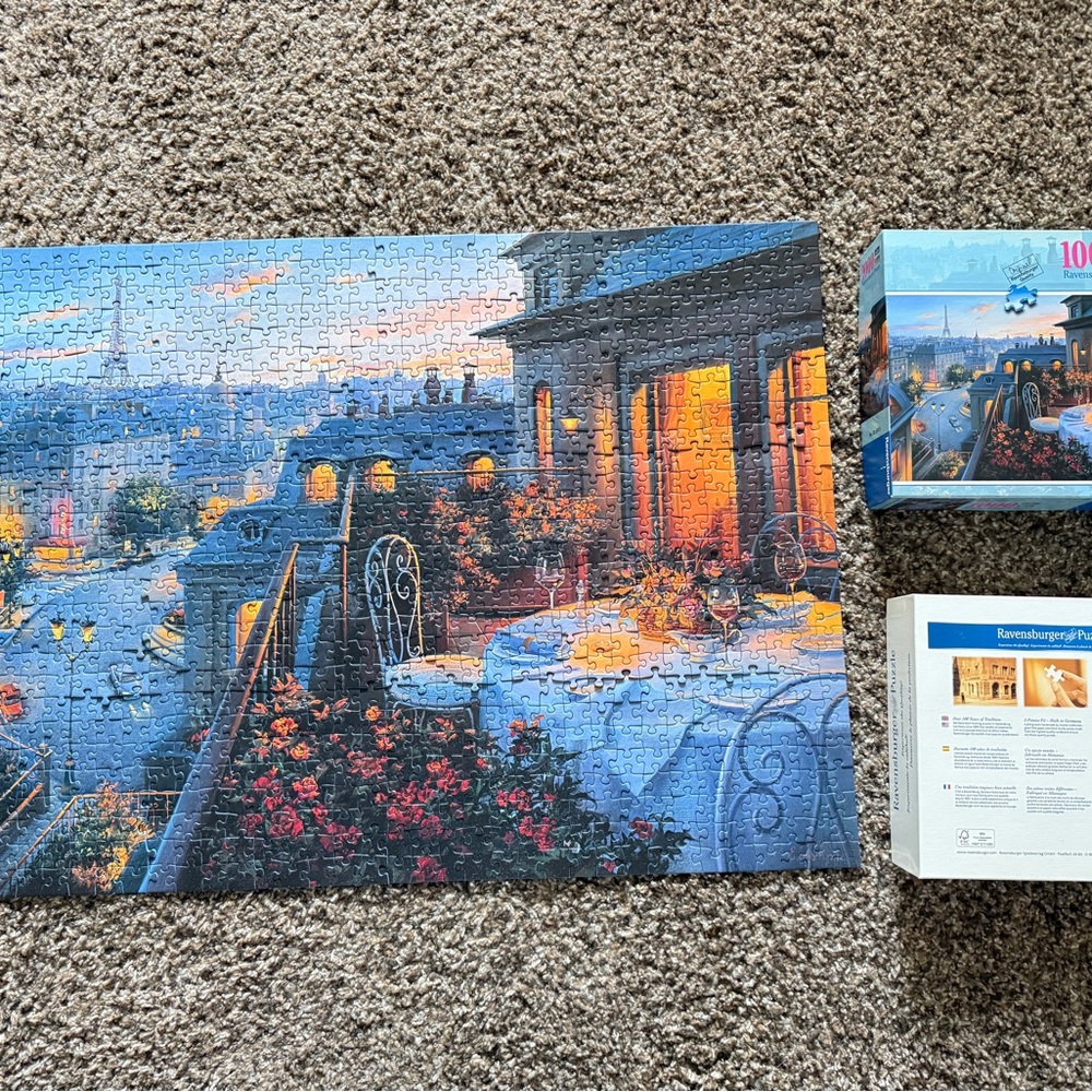 Ravensburger Paris Balcony 1000 Piece Puzzle -  27" X 20"